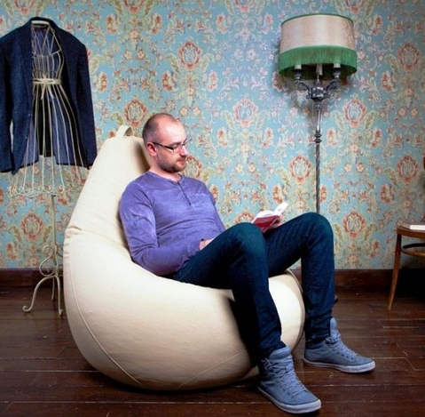 Кресло мешок в экокоже