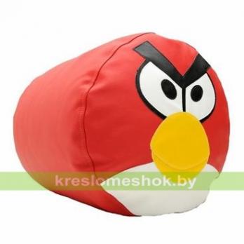 Кресло пуфик Птичка экокожа (43 x 43 см) в красном цвете