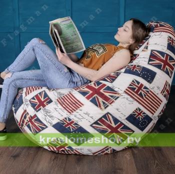 Кресло-мешок Груша Г2.4-04 Британский Флаг