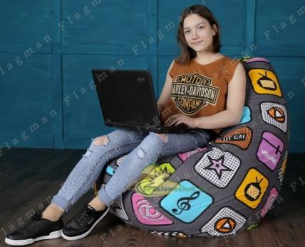 Кресло-мешок Груша Г2.4-07 Медиа