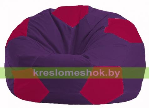 Кресло мешок Мяч М1.1-68 (основа фиолетовая, вставка фуксия)