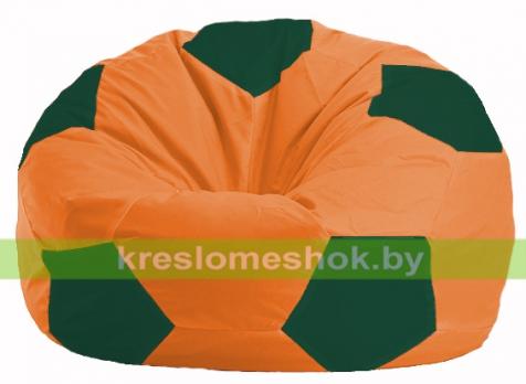 Кресло мешок Мяч М1.1-212 (основа оранжевая, вставка зеленая темная)