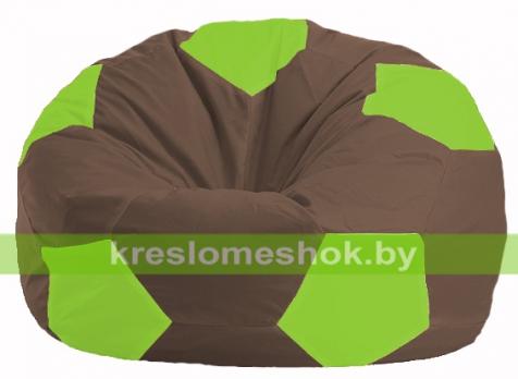 Кресло мешок Мяч М1.1-325 (основа коричневая, вставка салатовая)