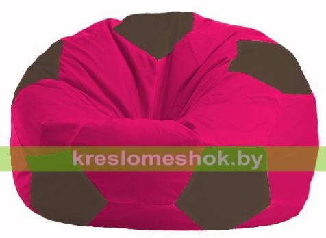 Кресло мешок Мяч М1.1-372 (основа фуксия, вставка коричневая)