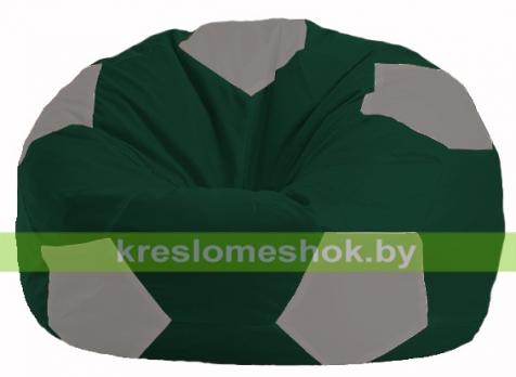 Кресло мешок Мяч М1.1-61 (основа зеленая темная, вставка серая)