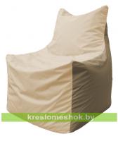 Кресло мешок Фокс Ф2.1-136 (основа бежевая, вставка бежевая темная)