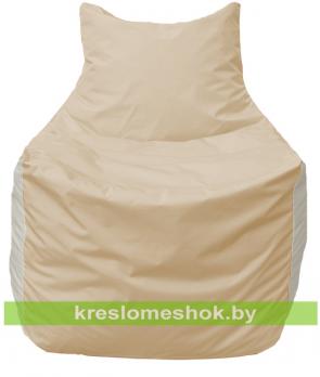 Кресло мешок Фокс Ф2.1-152 (основа бежевая, вставка белая)