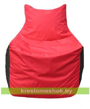 Кресло мешок Фокс Ф2.1-232 (основа красная, вставка коричневая)