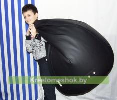 Бескаркасное кресло-мешок Груша Г2.3-16 черный