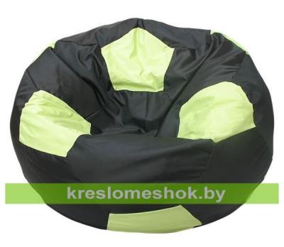 Кресло мешок Мяч Бобби М1.1-466 (основа черная, вставка салатовая)
