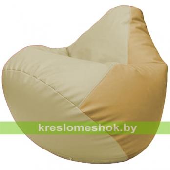 Бескаркасное кресло-мешок Груша Г2.3-1013 светло-бежевый, бежевый