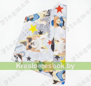 Наружный чехол для кресла мешка груши (макси) Бульдоги Ч2.4-08 (скотчгард)