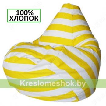 Кресло-мешок Груша Желтый полосатик