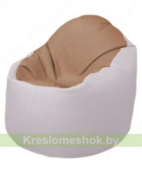 Кресло-мешок Браво Б1.3-T06Т10 (бежевый - белый)