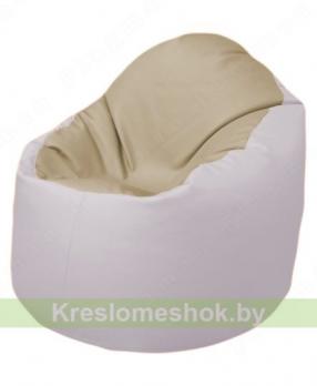 Кресло-мешок Браво Б1.3-T13Т10 (бежевый - белый)