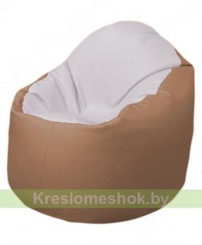 Кресло-мешок Браво Б1.3-T10Т13 (белый - бежевый)