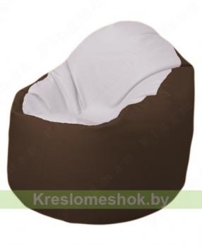 Кресло-мешок Браво Б1.3-T10Т26 (белый - коричневый)