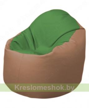Кресло-мешок Браво Б1.3-N76N06 (зеленый - бежевый)