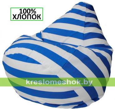 Кресло-мешок Груша Синий Полосатик