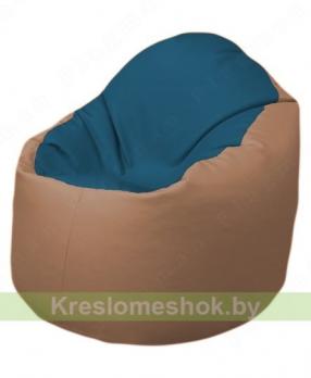 Кресло-мешок Браво Б1.3-F03F06 (синий - бежевый)