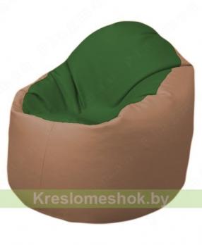 Кресло-мешок Браво Б1.3-N77N06 (темно-зеленый, бежевый)