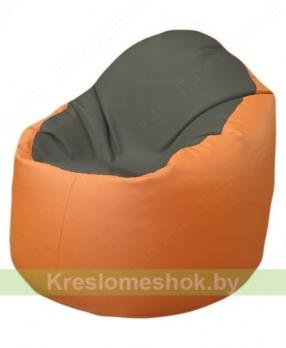 Кресло-мешок Браво Б1.3-T17Т20 (темно-серый, оранжевый)