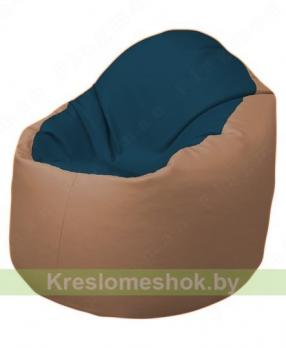 Кресло-мешок Браво Б1.3-F04F06 (темно-синий, бежевый)