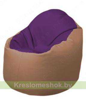 Кресло-мешок Браво Б1.3-N32N06 (фиолетовый - бежевый)