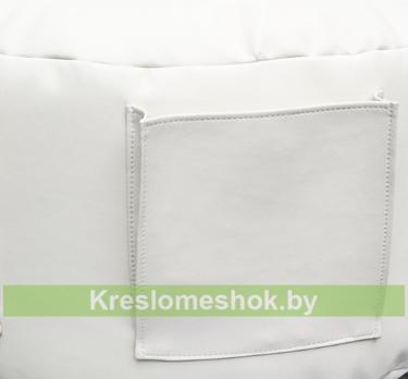 Бескаркасный пуф с карманами и ручкой