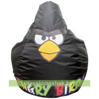 Кресло мешок Angry Birds (черный)
